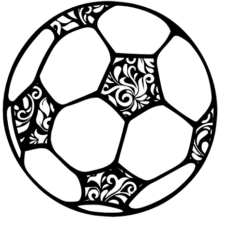 'Floral Soccer Ball' car decal
