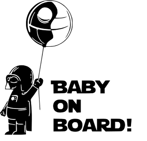 'Baby on Board' car decal