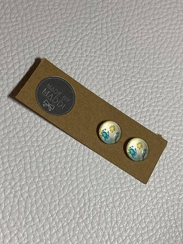 12mm Bluewater Buddies Glass Earring Studs