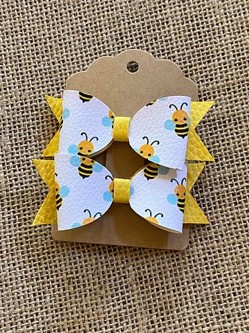 Bee Piggy Tail Bows