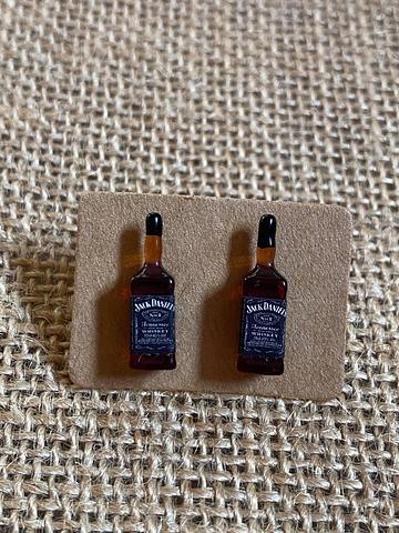 Mini Jack Daniel Bottles Earring Studs